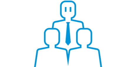 企業と打ち合わせ