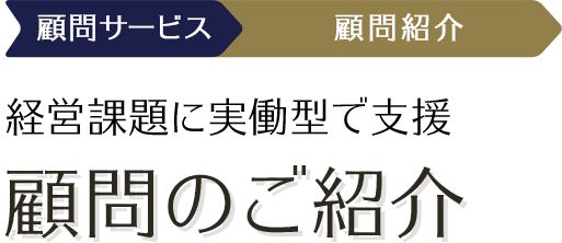 大手・中小企業など、幅広い支援実績 顧問を活用した事例のご紹介